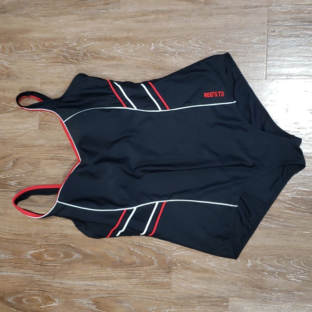 (18) ROOTS Classic One Piece Swimsuit Minimalist Swimwear Beach Performance Wear